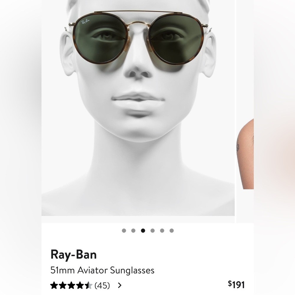 Ray-Ban Aviator Sunglasses 51mm